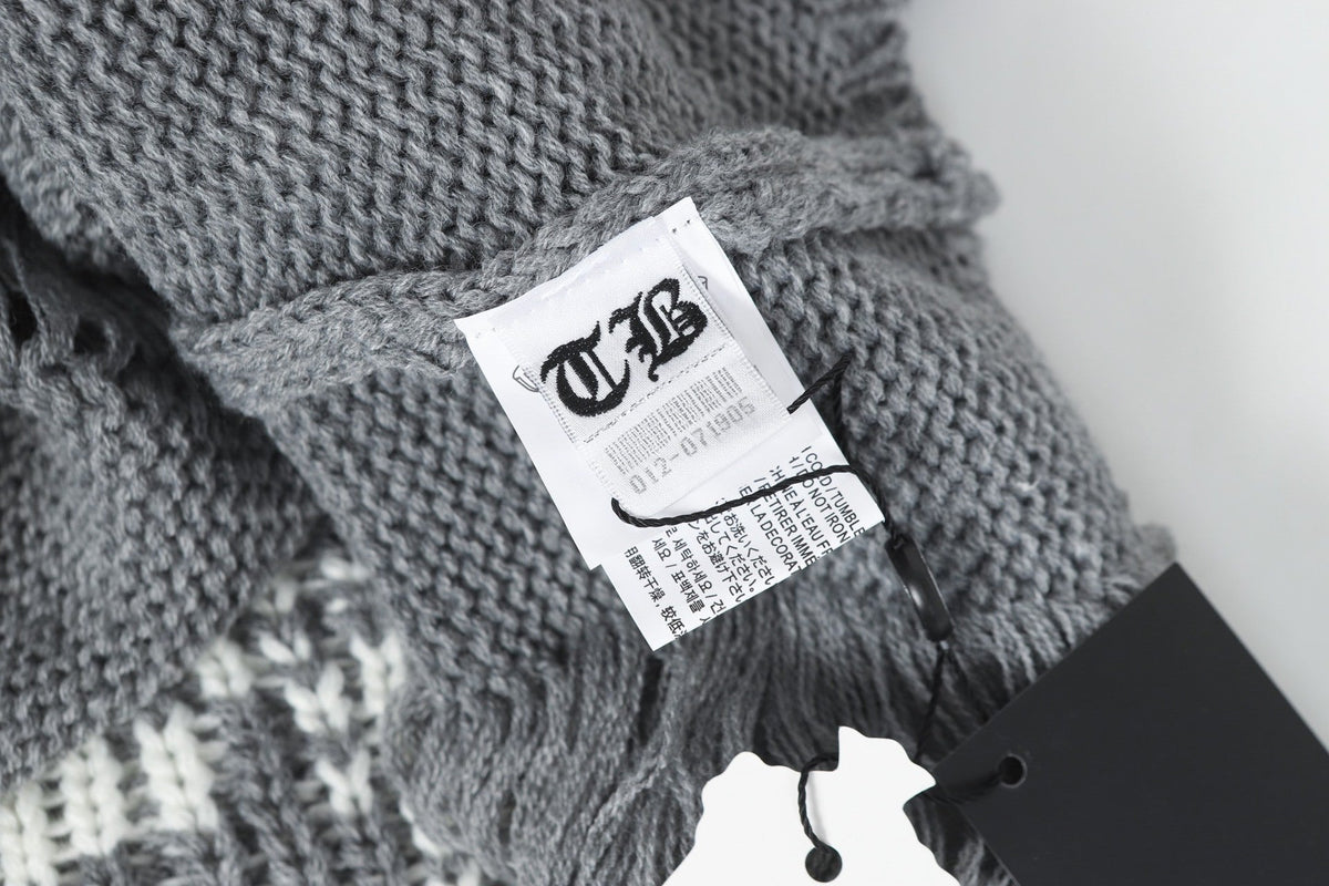 Chrome Hearts Distressed Knitted Sweater
