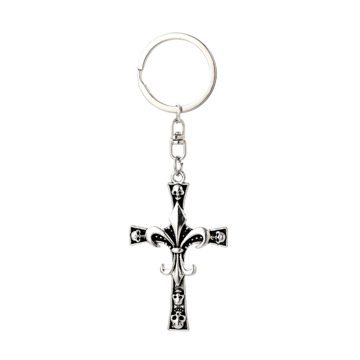 Chrome Hearts skull cross keychain