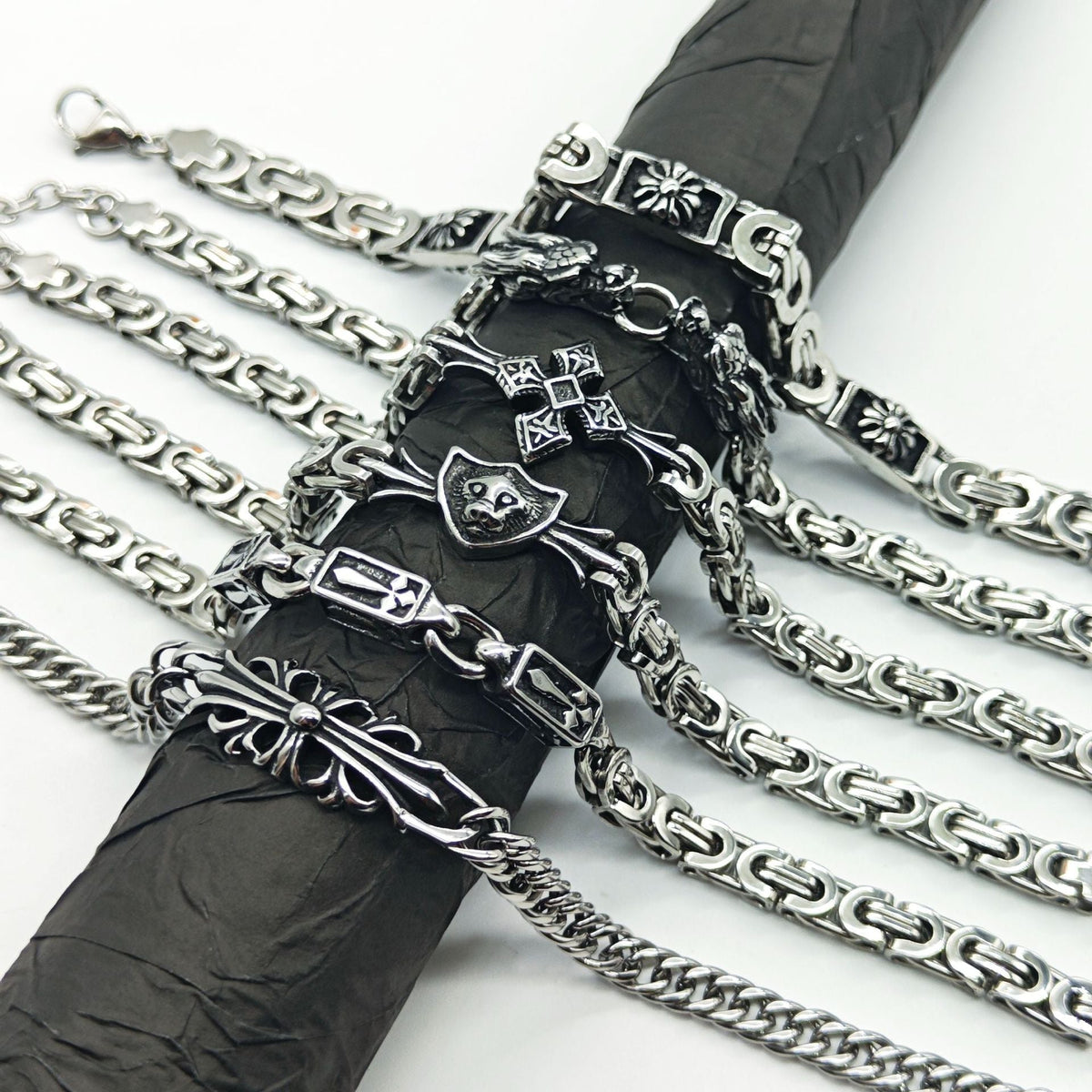 Chrome Hearts 925 Sterling silver retro bracelet